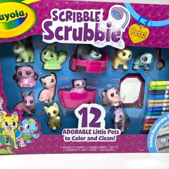 Crayola Scribble Scrubbie Pets Beauty Shop Drawing and Coloring Kit - Picture 2 of 6